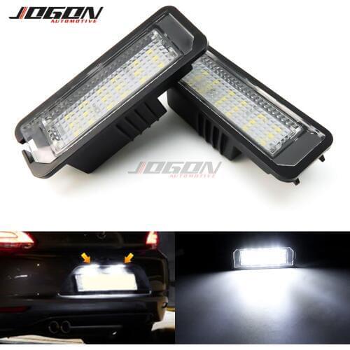 For VW GOLF MK5 MK7 4 5 6 7 GTI R Passat CC Scirocco Jetta EOS Beetle Polo Lupo LED Trunk Number Rear License Plate Light Lamp