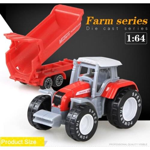 Die-cast Farm Vehicles Mini Car Model Engineering Car Model Tractor Engineering Car Tractor Toys Model for Kids Xmas Gift