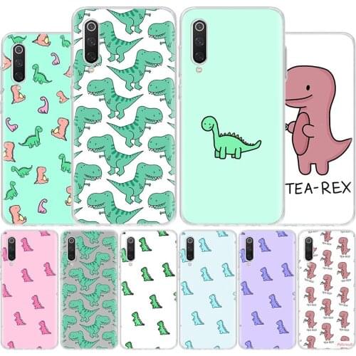 Cute Dinosaur Baby Fashion Lovely Phone Case For Xiaomi Mi Note 10 11 9 8 10T 9T CC9 5X 6X Poco F1 X3 F2 Pro Lite Ultra A1 A2 A3