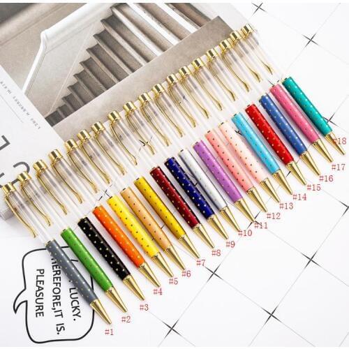 Fashion Creative DIY Metal Ballpoint Pens Wedding Gift Self-filling Pen School Stationery Office Supplies Writing Gift SN2251