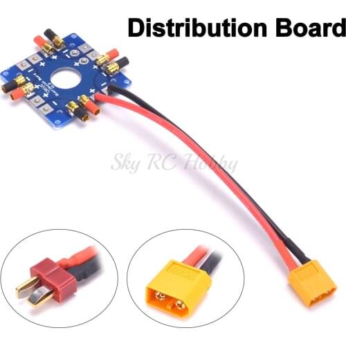 MultiCopter Multi-Tri Copter Power Battery ESC Connection Board Distribution Board for F450 250 280 Four-axis Aircraft FPV Drone