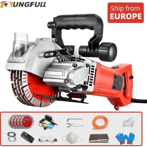 Professional Hydropower Installation Electric Wall Chaser Concrete Wall Slotting Grooving Machine Brick Wall Slot Cutter 220V