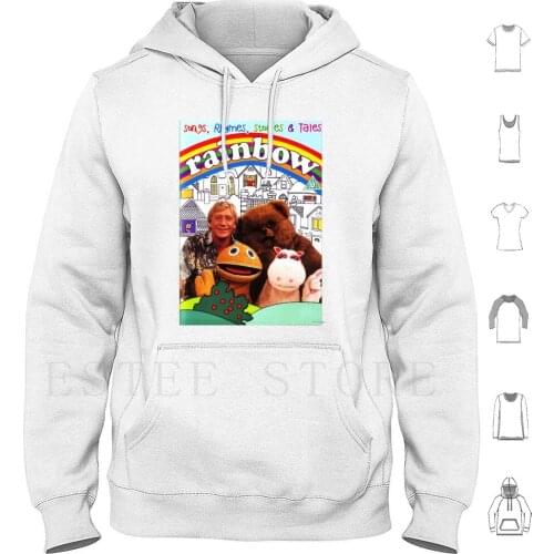 Rainbow Hoodies Rainbow Tv British Childhood Kids Show Childrens Tv Kids Zippy Bungle George Puppet Puppeteer 70S
