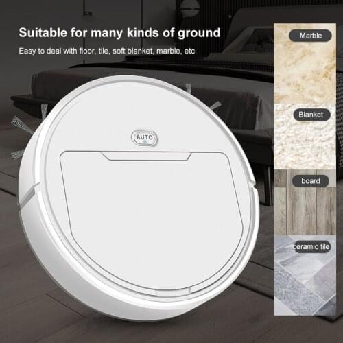 Smart Robot 3-In-1 Wireless Robotic Vacuum Cleaner Dry Wet Cleaning Machine Charging Intelligent Vacuum Robot Dropshipping