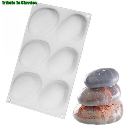 Silicone Cake Mold Plaster Concrete Dessert Mousse Baking Form Mold DIY Soap Moulds Goose Stone Shape Cake Decorating Tool