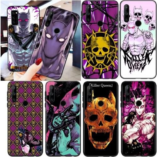 Silicone Black Cover Anime JoJo Killer Queen Hard For Honor 8S 8C 8X MAX 8A 8 7S 7A 7C Play 3E Prime Pro 2020 2019 Phone Case