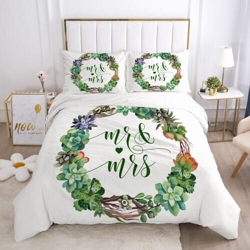 Modern Quilt/Comforter/Blanket Case Pillowcase Bedding Sets Duvet Cover Set with Zipper 3D Design King Queen Full Size Bed Linen