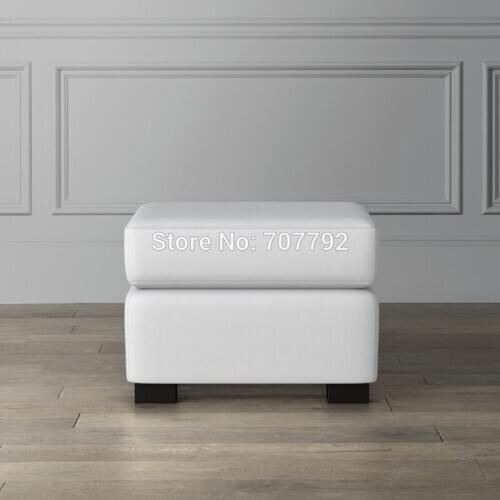 Living Room Comfortable Indoor Furniture Frame Crafted of Hardwood and Fabric Ottoman