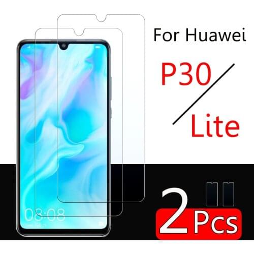 2Pcs p30 lite armor glass for Huawei p30lite screenprotector huavei hawei p 30 30lite light 30p tempered glas protective film 9h
