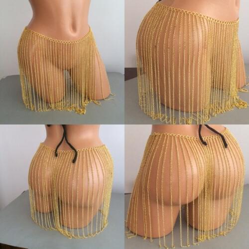 Gold Sexy Body ketting Women waist chain Tassel Alloy Punk Long tassel 2018 New Designer Female Fashion Jewelry BY187