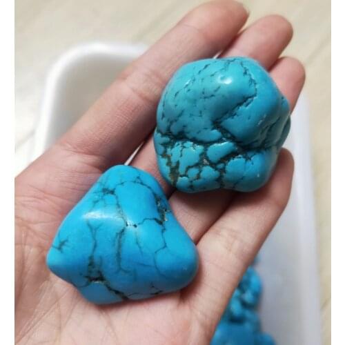1pcs 15-30g Natural blue turquoise mineral bare stone mineral crystal healing crystal Energy stone