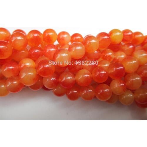 10mm Red Kunzite Round chalcedony Loose Beads 15'' JT5158