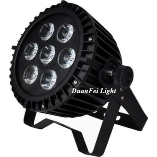 10pcs outdoor Flat led par 7x10w led par rgbw dj par led waterproof led flat par