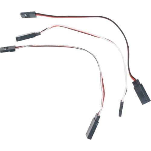 100set/lot hot 150mm 15cm Servo Extension Wire Lead Cable For JR plane and helicopter servo connection Male to Female 40%off