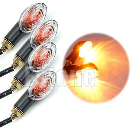 4pcs Universal Motorcycle/Bike Amber LED Turn Signal Blinker Indicator Light dropshipping Balaclava