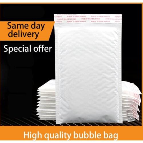 5 Pcs/set Bubble Envelope bag White Bubble PolyMailer Self Seal mailing bags Padded Envelopes For Magazine Lined Mailer