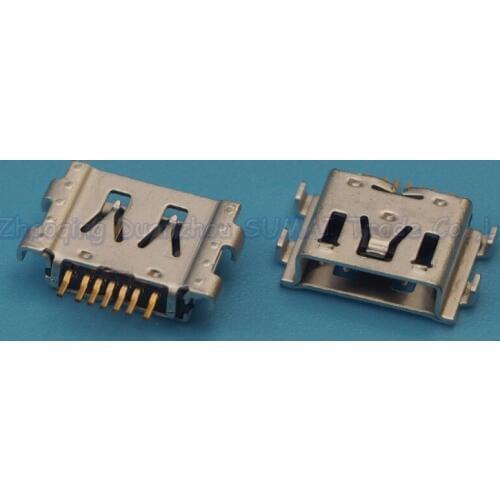 50pcs/lot Micro USB Jack Connector Charging socket For OPPO X9007/9000 X9070/X9077 etc