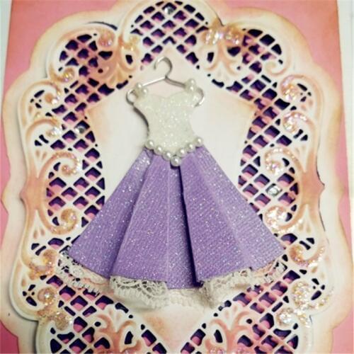 Princess Dress build up Metal Cutting Dies Stencil for DIY Scrapbooking Photo Album Embossing Paper Cards Decorative Crafts Die