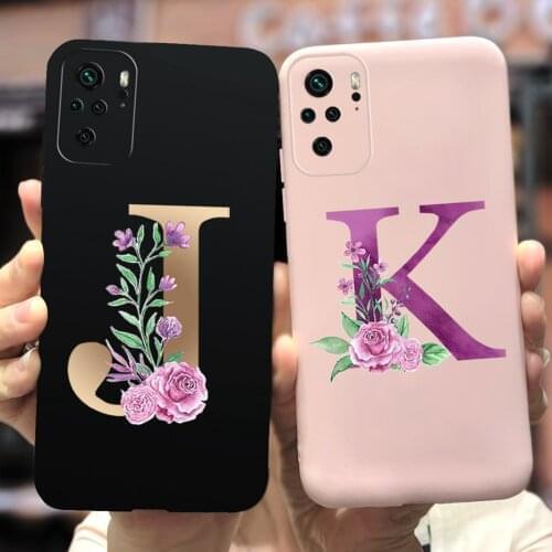 For Xiaomi Redmi Note 10 Pro Case Note10 S Cute Letters Back Cover For Xiaomi Redmi Note 10 Pro Phone Cases Note 10S Soft Bumper