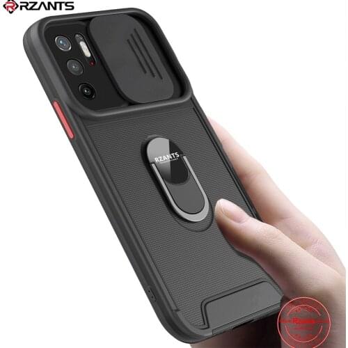Rzants For Xiaomi POCO M3 Pro 5G Case Anti-Slip Shockproof Ring Holder Lens Protection Thin Phone Cover