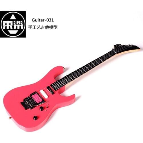 Wooden Handcrafted Miniature Guitar Model guitar-031 Guitar Display with Case and Stand (Not Actual Guitar! for Display Only!)