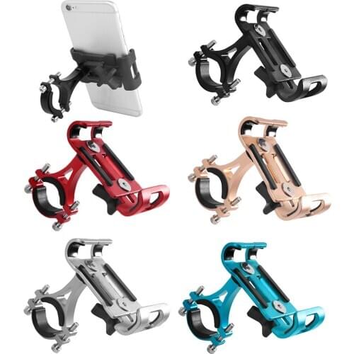 New Aluminium Alloy Bike Phone Holder 3.5-6.5" Cell Phone GPS Mount Holder Bicycle Phone Support Cycling Bracket Mount