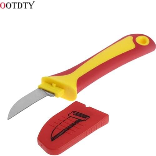 Electrician Knife Straight Edge Cutting Off Tool Repairing Tool Plastic Handle Hand Tools