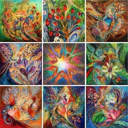 EverShine Diamond Painting Flowers Diamond Embroidery Mosaic Mandala Cross Stitch Rhinestones Art Gift Handwork Home Decor