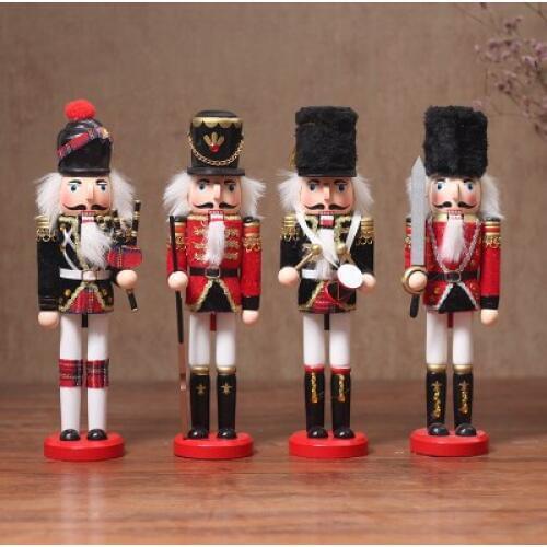 European nutcracker puppeteer Display creative wine cabinet and TV cabinet living room is furnished with home decorations