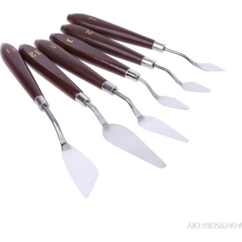 Artist Stainless Steel Palette Knife Spatula Scraper for Mixing Oil Painting N16 20 Dropshipping