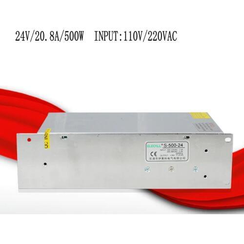 S-500-24 24V/20.8A/500W switching power supply, centralized power supply, power supply security monitoring