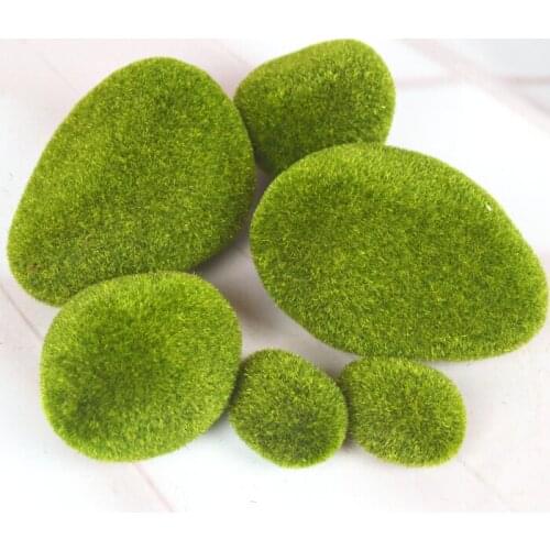 12pcs,Artificial Moss foam Stone,Ornaments for DIY Fairy Garden Micro Landscape Decoration Accessories,Wedding Home Garden decor