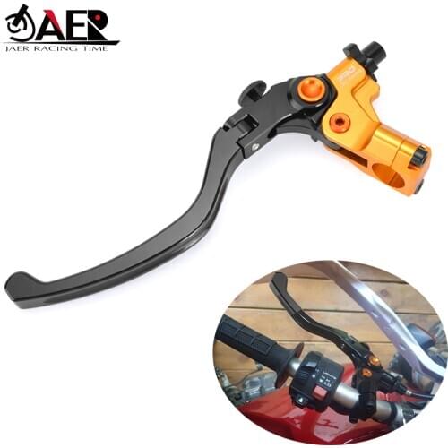JAER 7/8" 22mm Motorcycle Folding Clutch Lever Cable Clutchs Handle for Motorbike Street Sport Bike Scooter Bike Dirt Bike