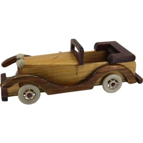 Classic Vintage Wooden Car Handmade 23 Cm Home Decor Gift Nostalgic Car Natural Quality Products
