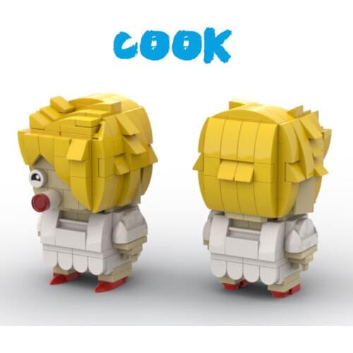 MOC Building Block Maker Movie Anime Classic Figures Cook Creative Assembly Model Kids Toy DIY Build Brick Birthday Gift