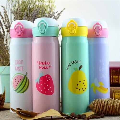 Hot Cartoon Child Thermo Mug Stainless Steel Vacuum Flasks Thermoses Women My Water Bottle Insulated Thermos Thermocup Bottles