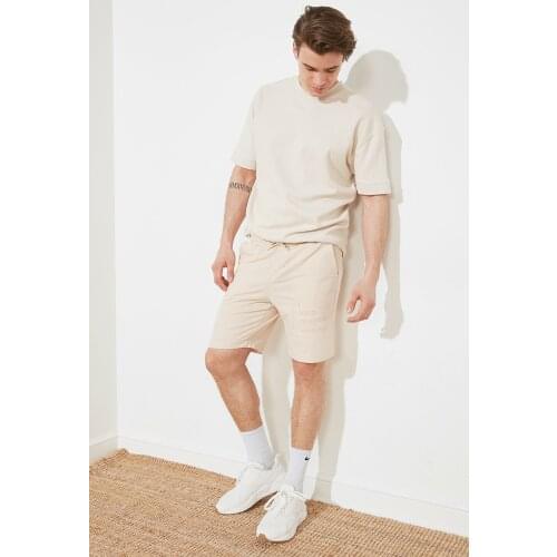 Male Shorts & Bermuda Cotton Polyester New Summer 2021 Casual Sort Fashion Style Beach Drawstring