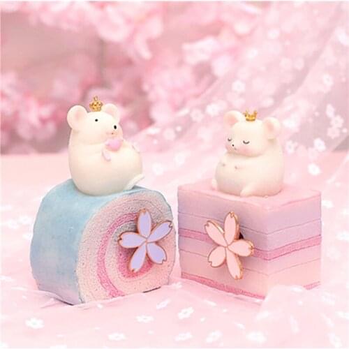 Pink Girl Heart Rainbow Bread Music Box музыкальная шкатулка Cute Little Mouse Clockwork Girl Graduate Student Birthday Present