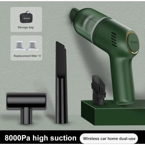 New Portable Car Vacuum Cleaner Cordless 8000Pa Power Suction Handheld Mini Vacuum Cleaner Rechargeable for Interior Home Office