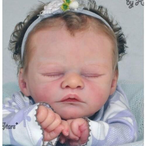 NPK 19Inch Reborn Doll Kit Jonah fresh color soft realistc DIY Kit with COA