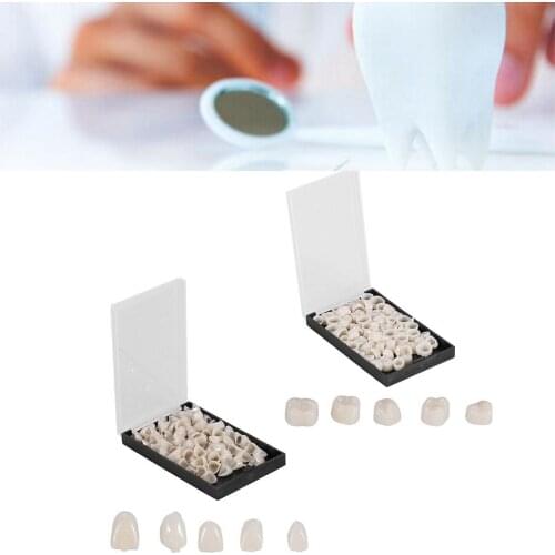 Orthdent 1 Box Dental Temporary Crown Porcelain Orthodontic Materials Anterior/Posterior Teeth Veneers For Dentist Use