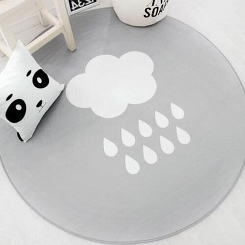 Gray Weather Round Carpet Children Bedroom livingroom rugs Door Cushion Bathroom Slip-proof Kitchen parlor kids alfombras
