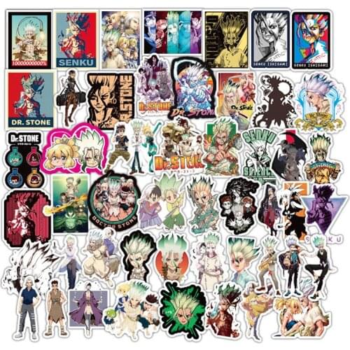 10/30/50pcs/Set Dr.STONE Anime Lable Stickers For Skateboard Helmet Gift Box Bicycle Computer Notebook Car Decal Childrens Toys