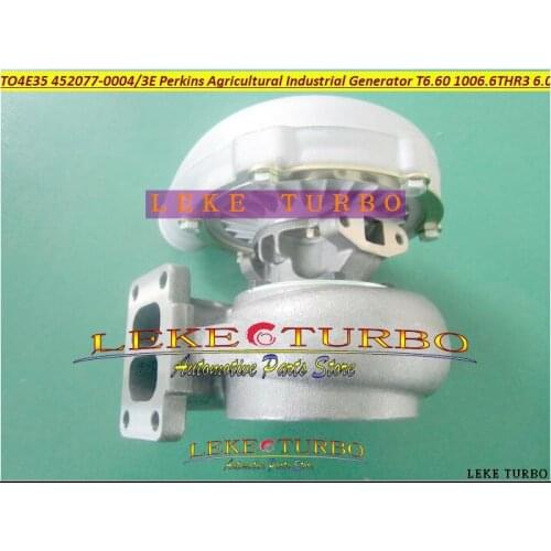 Turbocharger TO4E35 452077-5004S 452077-0003E 2674A080 Turbo For PERKIN Agricultural Industrial Generator T6.60 1006.6THR3 6.0L