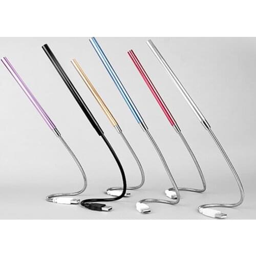 USB Reading Lamp LED Book Light Gooseneck Desk Lamp Flexible LED Table Light 5V Mini Portable LED Study Lamp For Laptop Computer