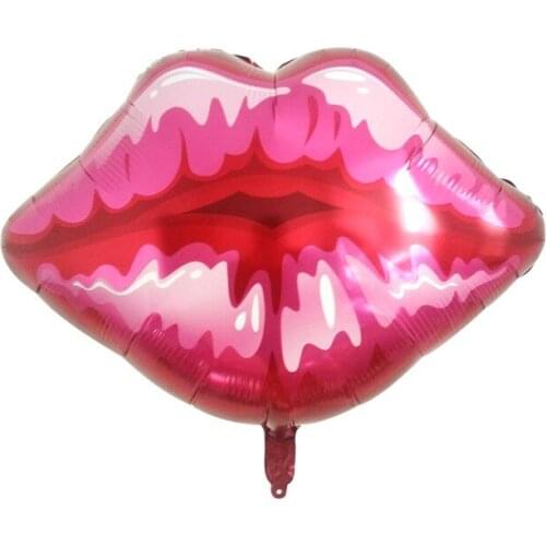 Party bearded aluminum balloon scene decoration lips kissme balloons balloon arch decorations party birthday decoration