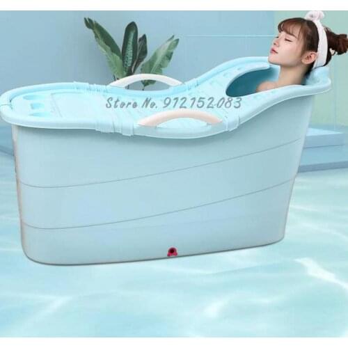 Bath Bucket Bath Bucket Household Adult Bath Children Whole Body Bath Bucket Bath Artifact Bathtub Thickened Adult Bathtub