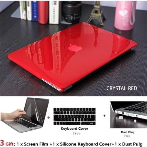 Rystal Hard Case For Macbook Air 13 Retina Pro 13 15 16 2020 A2289 A2159 Hard Cover With Free Keyboard Cover A2337 A2338 A1932