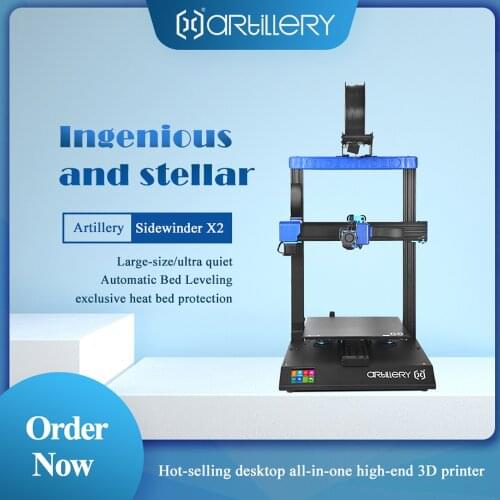 3D Printer Artillery Sidewinder X2 SW-X2 300x300x400mm Large Plus Size High Precision Dual Z Axis TFT Touch Screen