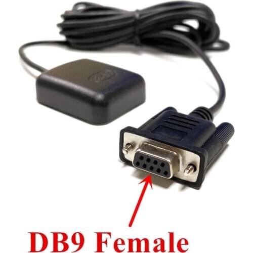 RS232 GPS receiver antenna module G-208 DB9 Female cable 5meter RS232 Level DB9 female connector 9600bps,NMEA-0183 protocol